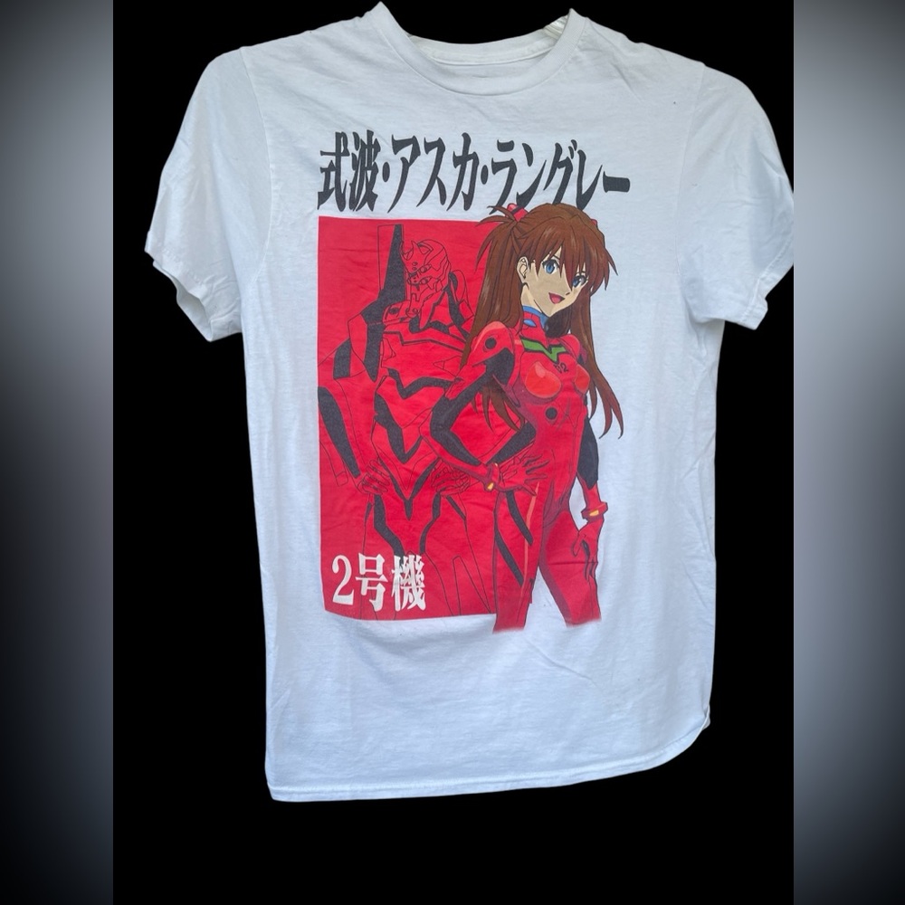 Evangelion size Small  Bioworld Neon Genesis Asuka Kanji short sleeve tshirt/